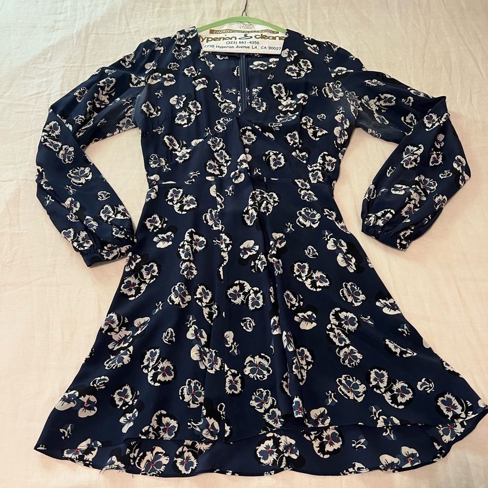 RARE Discontinued Realisation Par Kate Pansy Longsleeve Mini Dress Large 🌺